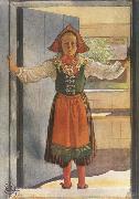 Carl Larsson Rosalind painting